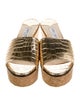 Jimmy Choo Embossed Leather Slides