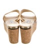 Jimmy Choo Embossed Leather Slides