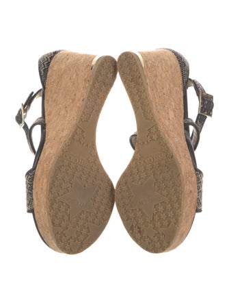 Jimmy Choo Leather Animal Print Espadrilles