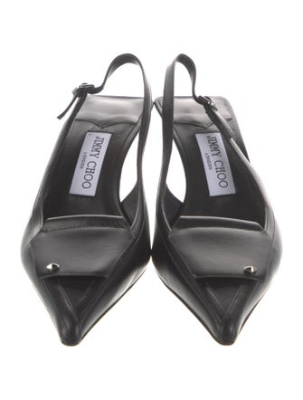 Jimmy Choo Leather Slingback Pumps