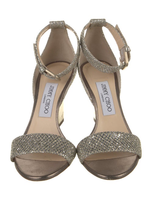 Jimmy Choo Glitter Glitter Accents Sandals