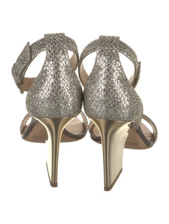 Jimmy Choo Glitter Glitter Accents Sandals