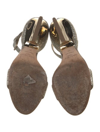 Jimmy Choo Glitter Glitter Accents Sandals