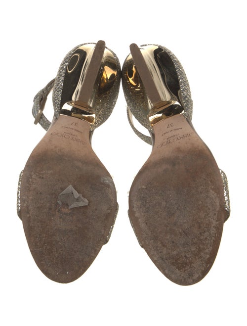 Jimmy Choo Glitter Glitter Accents Sandals