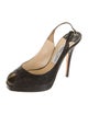 Jimmy Choo Glitter Accents Slingback Pumps