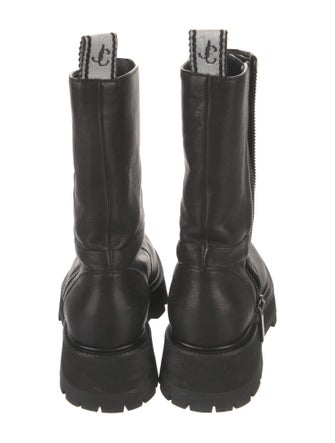 Jimmy Choo Leather Combat Boots