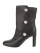 Jimmy Choo Leather Studded Accents Boots