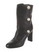 Jimmy Choo Leather Studded Accents Boots