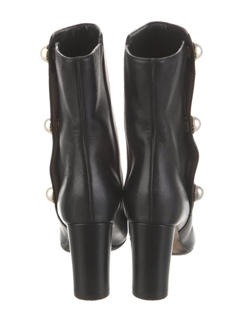 Jimmy Choo Leather Studded Accents Boots