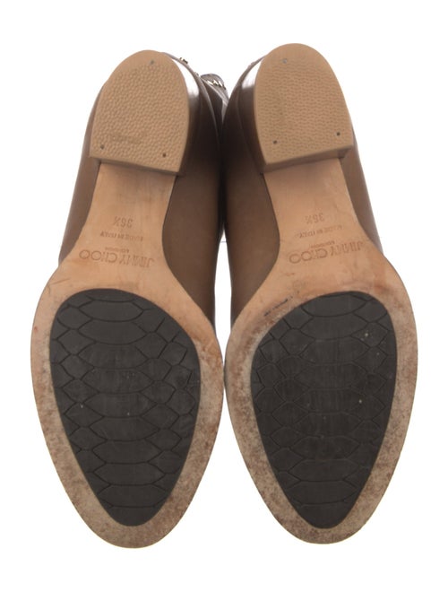 Jimmy Choo Leather Studded Accents Boots