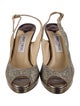 Jimmy Choo Glitter Animal Print Slingback Pumps