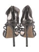 Jimmy Choo Leather Crystal Embellishments Sandals