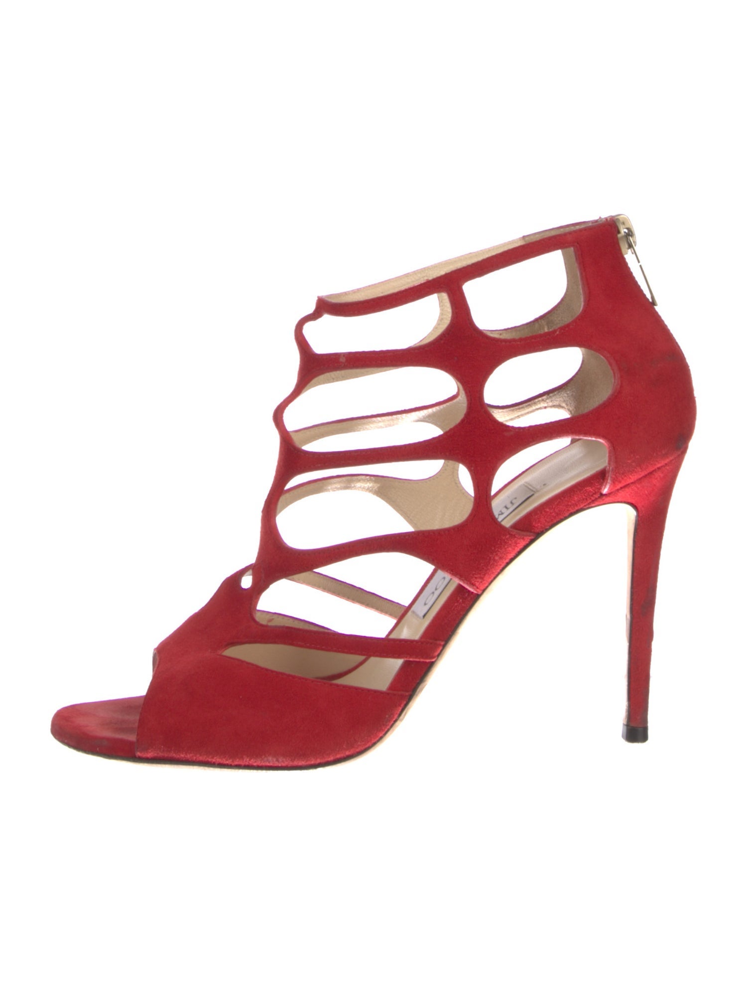 Jimmy Choo Suede Cutout Accent Sandals