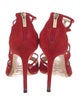 Jimmy Choo Suede Cutout Accent Sandals