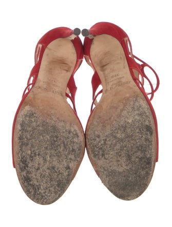 Jimmy Choo Suede Cutout Accent Sandals