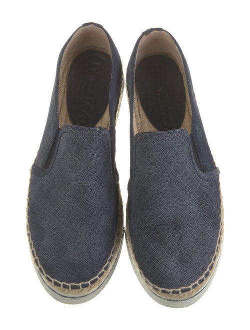 Jimmy Choo Denim Whipstitch Trim Espadrilles