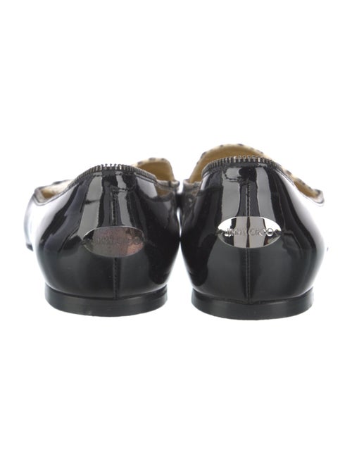 Jimmy Choo Patent Leather Animal Print Flats