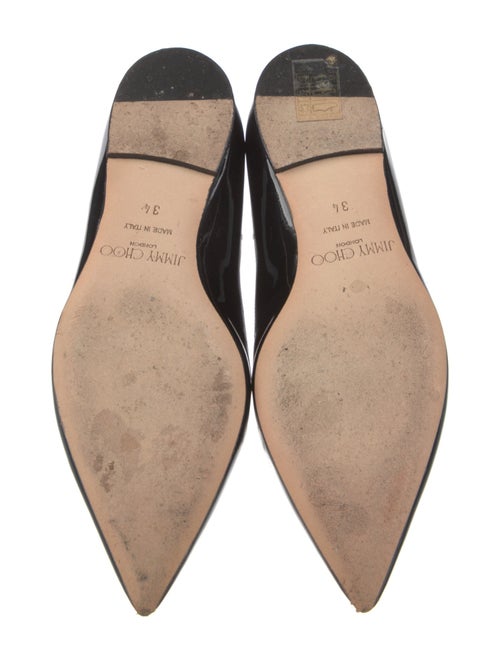 Jimmy Choo Patent Leather Animal Print Flats