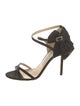 Jimmy Choo Satin Bow Accents Sandals