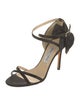 Jimmy Choo Satin Bow Accents Sandals