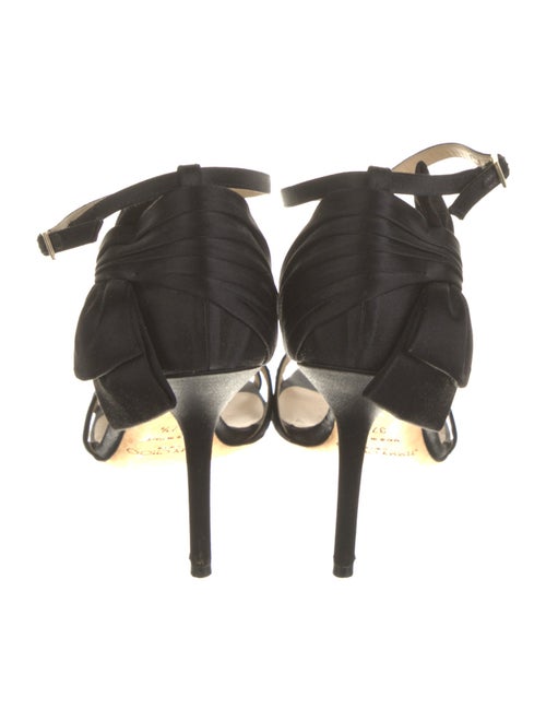 Jimmy Choo Satin Bow Accents Sandals