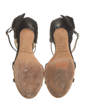 Jimmy Choo Satin Bow Accents Sandals