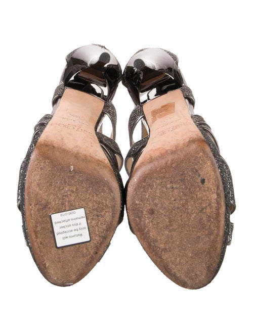 Jimmy Choo Glitter Glitter Accents Sandals
