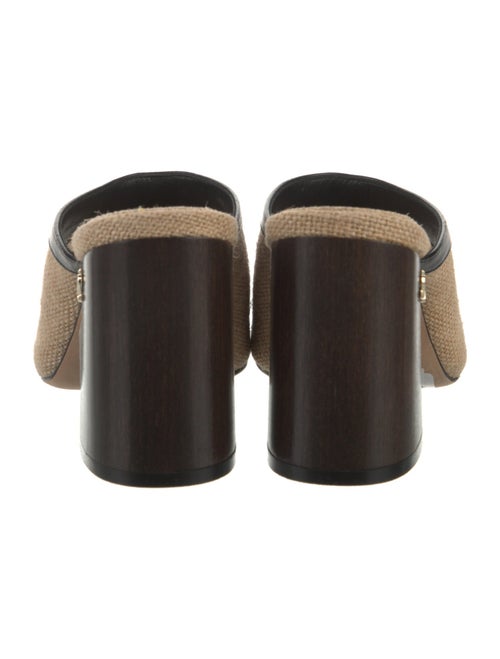 Jimmy Choo Raffia Striped Slides