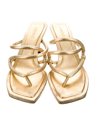 Jimmy Choo Leather Slides