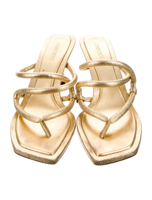 Jimmy Choo Leather Slides