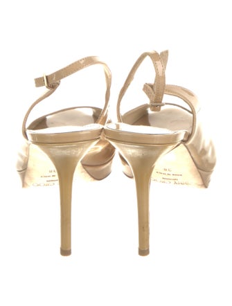 Jimmy Choo Patent Leather Slingback Sandals