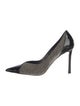 Jimmy Choo Canvas Tweed Pattern Pumps