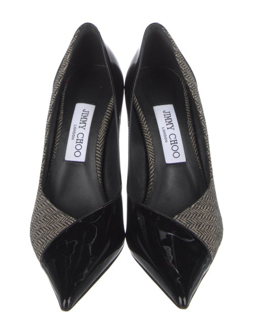 Jimmy Choo Canvas Tweed Pattern Pumps