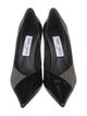 Jimmy Choo Canvas Tweed Pattern Pumps