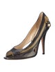 Jimmy Choo Boutique Zip Heels Leather Pumps