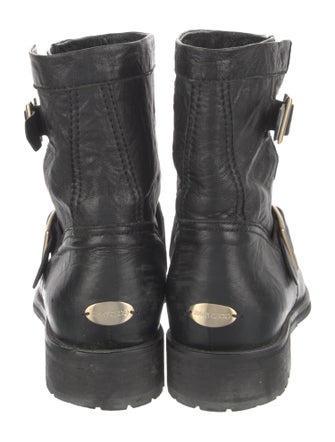 Jimmy Choo Leather Moto Boots
