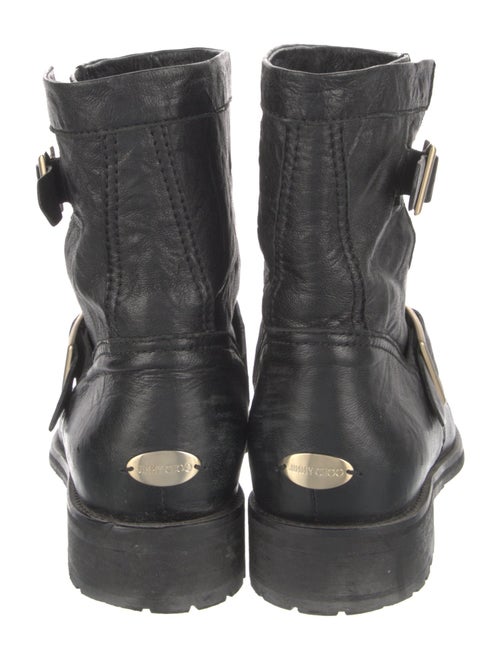 Jimmy Choo Leather Moto Boots