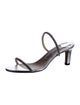 Jimmy Choo Leather Crystal Embellishments Slingback Sandals