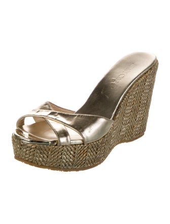 Jimmy Choo Leather Slides