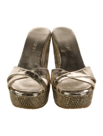 Jimmy Choo Leather Slides