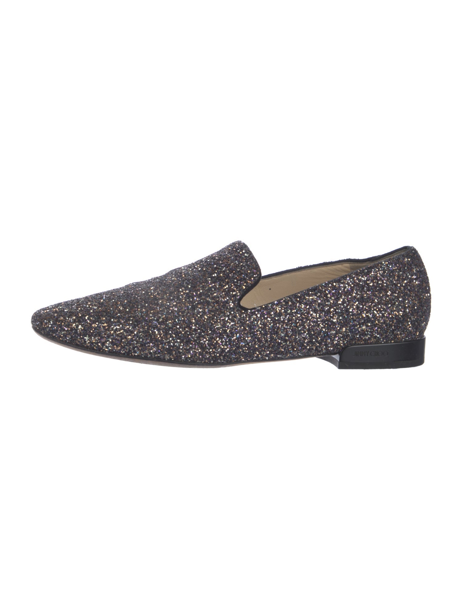 Jimmy Choo Glitter Glitter Accents Loafers