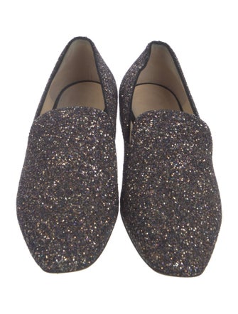 Jimmy Choo Glitter Glitter Accents Loafers