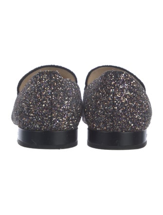Jimmy Choo Glitter Glitter Accents Loafers