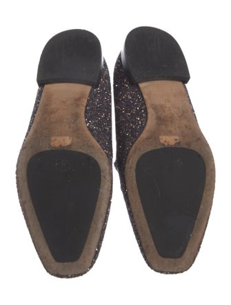 Jimmy Choo Glitter Glitter Accents Loafers