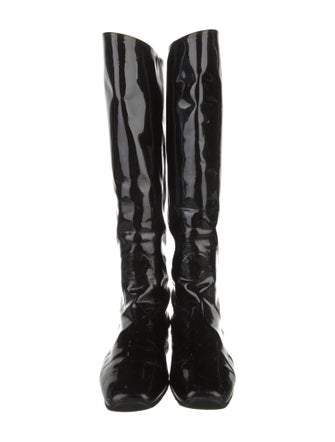 Bottega Veneta Patent Leather Riding Boots