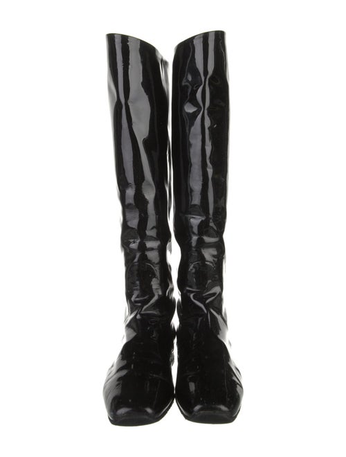 Bottega Veneta Patent Leather Riding Boots