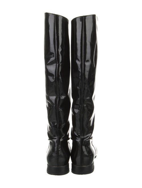 Bottega Veneta Patent Leather Riding Boots