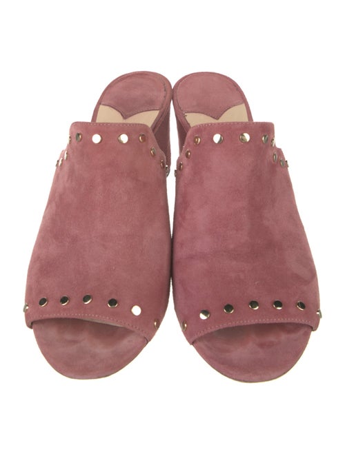 Jimmy Choo Suede Studded Accents Slides