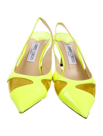 Jimmy Choo Patent Leather Slingback Pumps