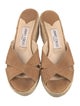 Jimmy Choo Embossed Leather Espadrilles